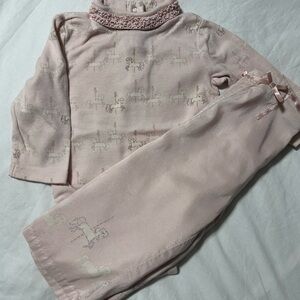 Gymboree Light Pink Kids Pajama Set